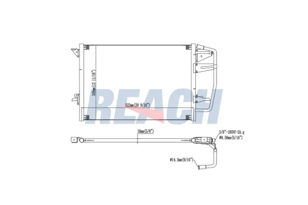 Klima Radyatörü  Ford Escort Cabrio (1991->)  ORİS CFR710016