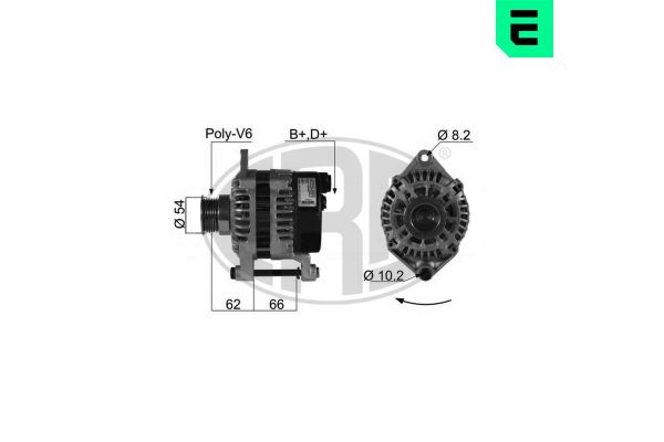 Alternatör  Peugeot Boxer (270/310) Minibüs RS2850mm (->2002)  ERA 210011A