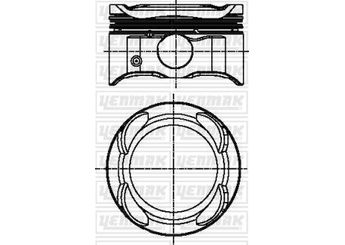 Piston (71.00MM-STD)  YENMAK 38-04486-000  38-04486-000