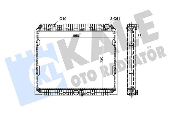 Su Radyatörü  Ford Mondeo 4/5 Kapı (CNG)(2014->)  KALE 362830