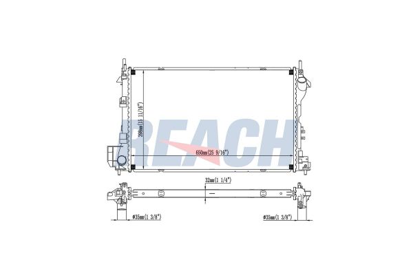 Su Radyatörü  Saab 9-3 4 Kapı (2003->)  VEKA 16-1805