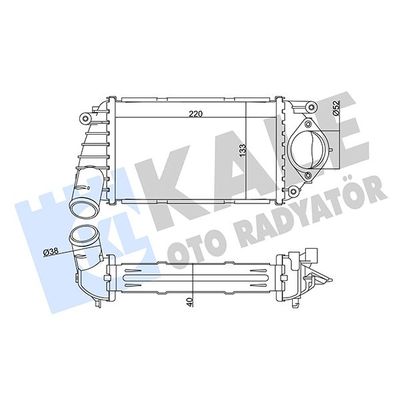 Turbo Radyatörü  Volkswagen Lupo (6X1/6E1)(10.1998->2005)  KALE 344760