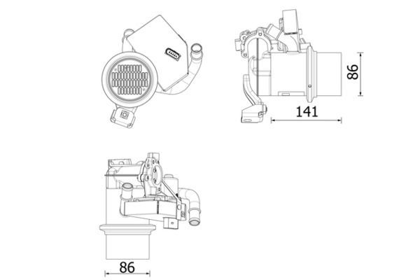 Egr Soğutucu  MAHLE CE 14 000P