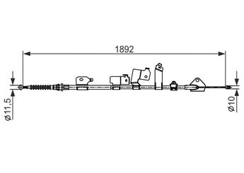 El Fren Teli Arka Sol BOSCH 1 987 482 439  4643002121 46430-02121 46430 02121