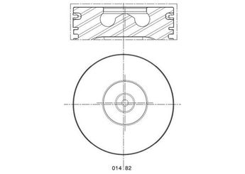 Piston (94.32MM-0.65)  MAHLE 014 82 01  8707586002 8707587102 8707588102 6730606 67 30 60 6 924F6K105EA 92 4F 6K 10 5E A