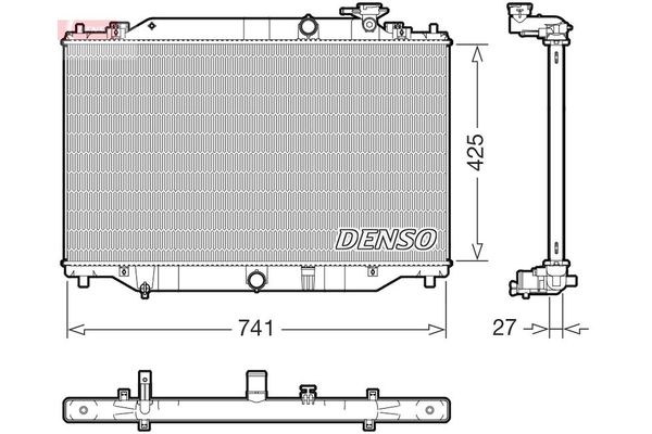 Su Radyatörü  DENSO DRM44052