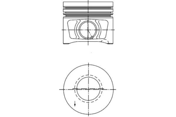 Piston (81.00MM-STD)  KOLBENSCHMIDT 40387600