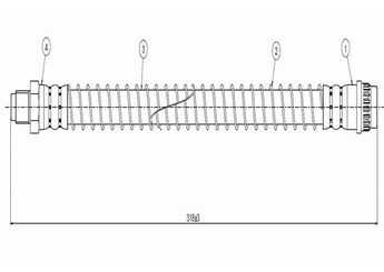 Fren Hortumu Ön Sağ veya Sol CAVO C800 410A  480656 96080322