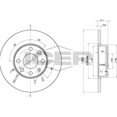 Fren Disk Ayna Ön Sağ ve Sol SWAPP 43190