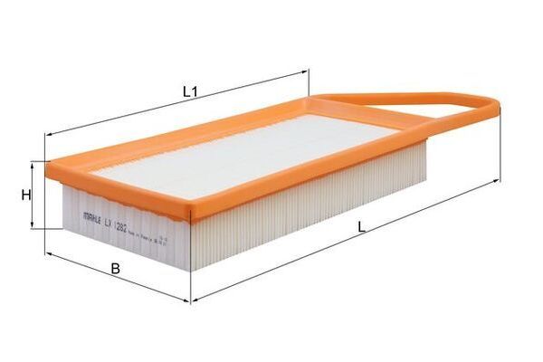 Hava Filtresi  Toyota Aygo (KGB/WNB)(2005->)  MAHLE LX 1282