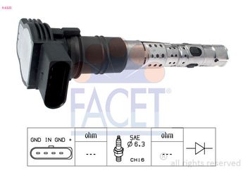 Ateşleme Bobini  FACET 9.6325  77905115AA 77905115G 77905115J 77905115M 77905115R 77905115S 077 905 115 AA 077 905 115 G 077 905 115 J 077 905 115 M 077 905 115 R 077 905 115 S
