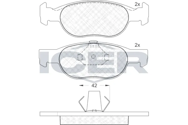 Fren Disk Balata Ön Fiat Punto (176) 3/5 Kapı (04.1997->)  BSG 25-200-025