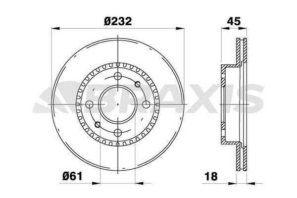 Fren Disk Ayna Ön Sağ ve Sol BRAXIS AE0655