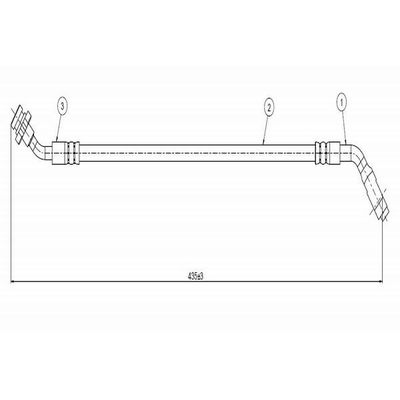 Fren Hortumu Ön Sağ veya Sol Nissan Pickup (D21)(09.1985->)  CAVO C800 405A