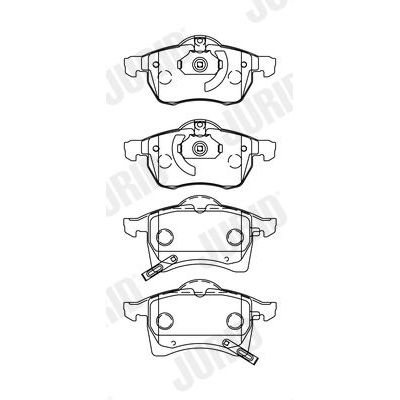 Fren Disk Balata Ön Opel Astra G Cabrio (2001->)  JURID 571975J