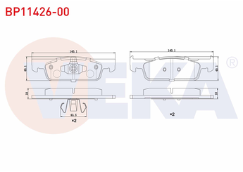 Fren Disk Balata Ön VEKA BP11426-00  