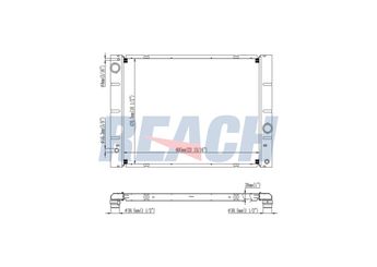 Su Radyatörü  BEHR CR 1682 000P  17117553666 17114513781 17117534914 4513781 7534914 7553666