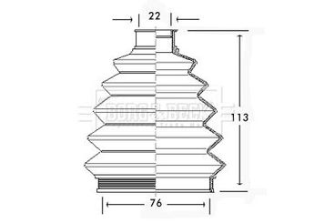 Aks Körüğü Ön Dış Sağ veya Sol DOGRU 0844  1603005 16 03 005 26067603
