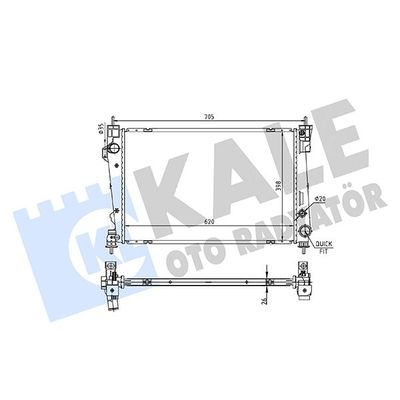 Su Radyatörü  Alfa Romeo Giulietta (191)(2010->)  KALE 353680