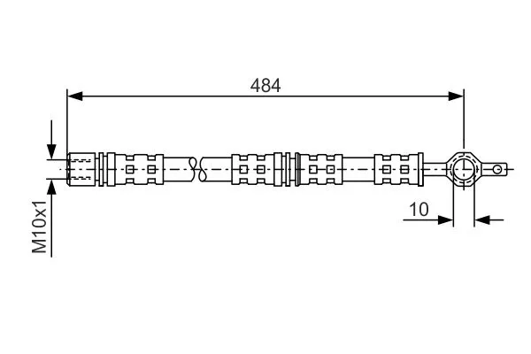 Fren Hortumu Ön Sağ veya Sol Toyota Celica Liftback (T16)(1986->)  MAHER 03937