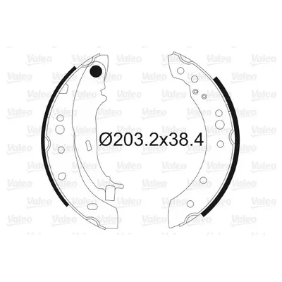 Fren Pabuçlu Balata Arka Mitsubishi Colt CZ3 3 Kapı (Z30)(03.2005->)  VALEO 564097