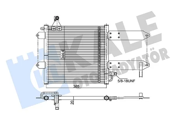 Klima Radyatörü  KALE 350710