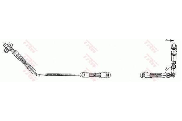 Fren Hortumu Arka Sol BMW X5 Serisi (E53)(2000->)  TRW PHD490