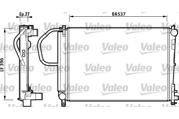 Su Radyatörü  Chrysler Voyager (RG)(2001->)  VALEO 732883