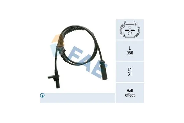 Abs Sensörü Arka Sağ veya Sol BMW M6 Serisi Coupe (F13M)(2012->)  ZEGEN ZAS1045