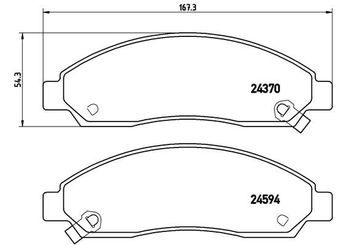 Fren Disk Balata Ön BREMBO P 34 005  89040317 89040316 3501175 3501175K00J 3501120K00 3501150K00 8890403170 8973186690 8973186750 8973293320 8973293330 8973682510 8973682520 8973749720 8973749730 8980511140 8980511150 8980511160 8980511170
