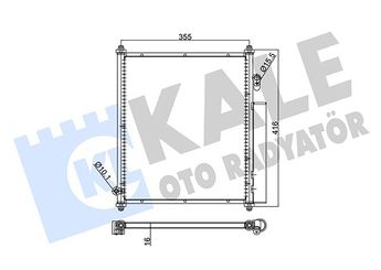 Klima Radyatörü  KALE 391900  80110SAA003 80110-SAA-003 80110SAA305 80110SAAJ01
