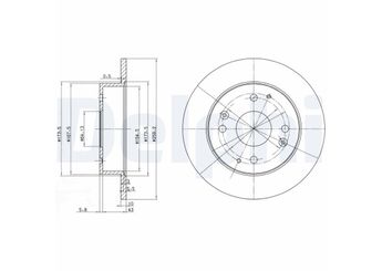 Fren Disk Ayna Arka Sağ ve Sol DELPHI BG2666  42510SMA950 42510SM4950 42510- SMA-950 42510-SM4-950 42510SN7000 42510-SN7-000 42510SV4A00 42510-SV4-A00 42510SV1A00 42510SV4J00 GBD90835