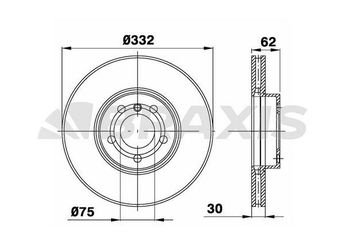 Fren Disk Ayna Ön Sağ ve Sol BRAXIS AD1013  34116771985 34116793245