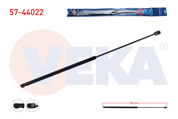 Motor Kaput Amortisörü Sağ Volkswagen Golf VI (5K1)(10.2008->2012)  VEKA 57-44022