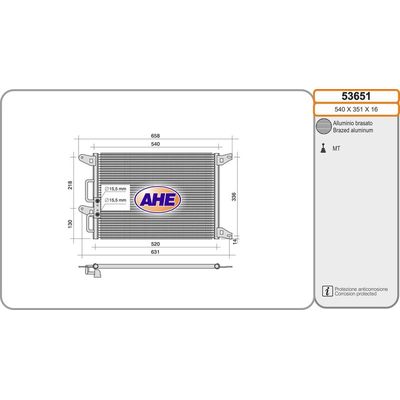 Klima Radyatörü  Fiat Marea (185) Weekend (08.1996->)  NISSENS 94220