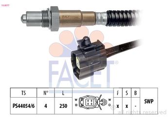 Oksijen (Lambda) Sensörü  NGK 93818  96253547 96 253 547 FP3318861B FP33-18-861B