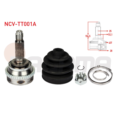 Aks Kafası Ön Dış Sağ veya Sol NAGAMA NCV-TT001A