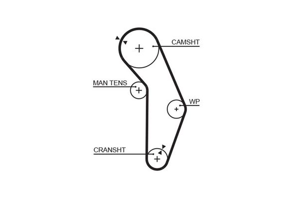 Triger Kayışı  Mitsubishi Galant 4/5 Kapı (E50)(1993->)  GATES 5352XS