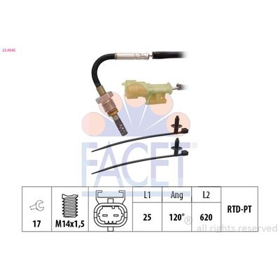 Egzoz Sıcaklık Sensörü  Opel Astra H S.Wagon (11.2006->)  NGK 92014