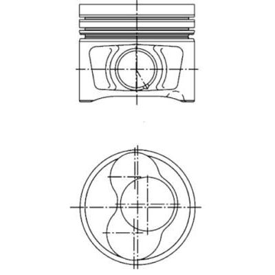 Piston (81.01MM-STD)  KOLBENSCHMIDT 40409600