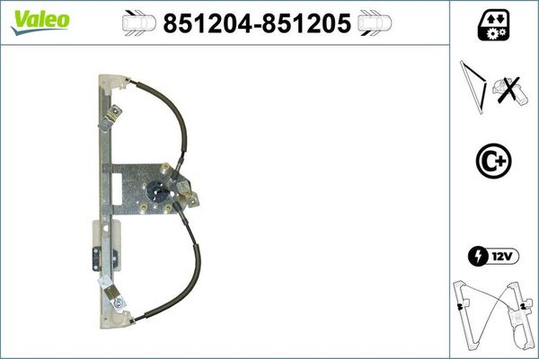 Cam Krikosu Ön Sağ veya Sol VALEO 851204