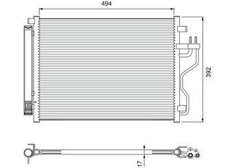 Klima Radyatörü  VALEO 814396  976062S000 97606-2S000 976062S001 97606-2S001