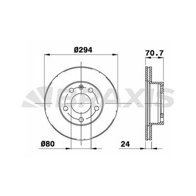 Fren Disk Ayna Ön Sağ ve Sol BRAXIS AD1053