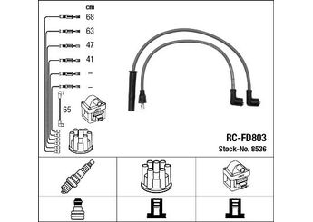 Buji Kablosu  NGK 8536  1063619 A970X12280QA A970X-12280-QA
