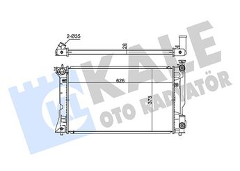Su Radyatörü  KALE 348650  7E0121253A 164000H110 16400-0H110