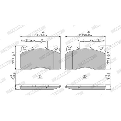 Fren Disk Balata Ön Citroen C8 (08.2002->)  PSA ORJINAL 4254.60