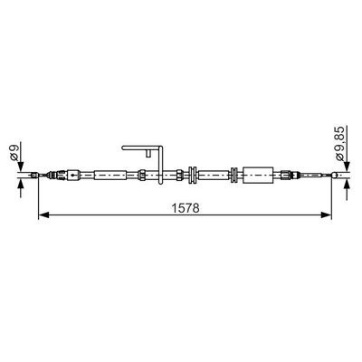 El Fren Teli Arka Sol Land Rover Freelander 2 (LN)(01.2007->)  BOSCH 1 987 482 314