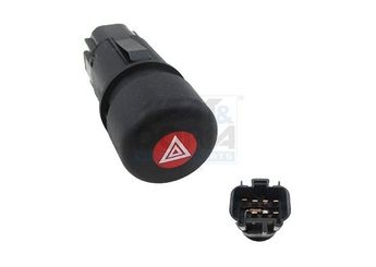 Dörtlü Flaşör Düğmesi  MAXTEL 16202350  97KG13A350AC 1036554 97KG13A350AB