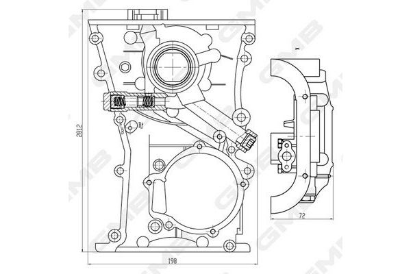 Yağ Pompası  Nissan 100 NX (B13)(11.1990->)  GMB GOAS-112A