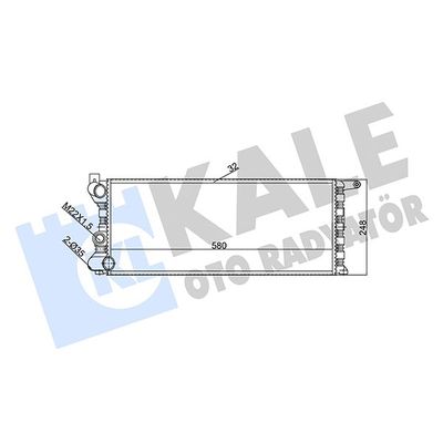 Su Radyatörü  Fiat Panda (141)(1980->)  KALE 351910